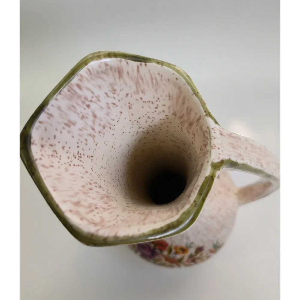 1960's California Originals Pitcher Vase MCM Speckle Art Pottery Torrance CA